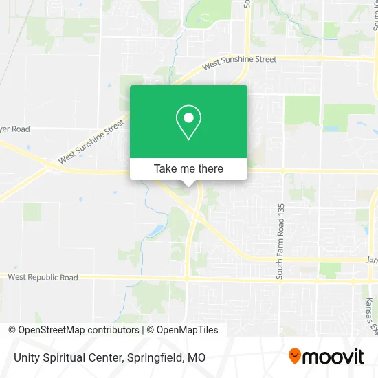 Mapa de Unity Spiritual Center