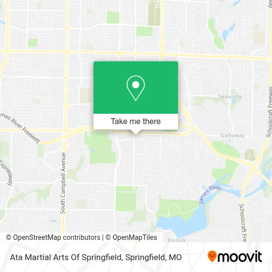 Ata Martial Arts Of Springfield map