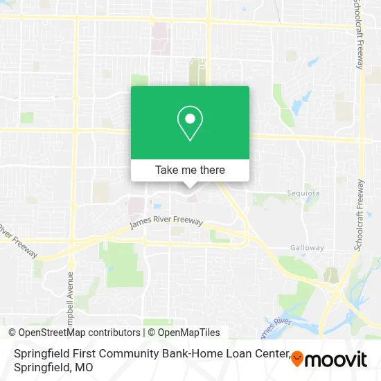 Springfield First Community Bank-Home Loan Center map