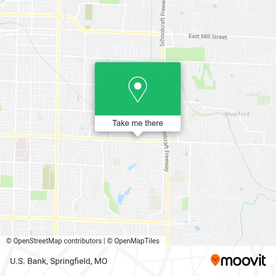 U.S. Bank map
