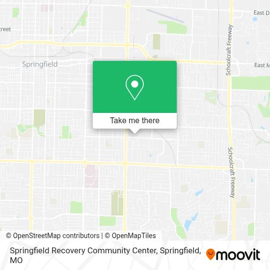Mapa de Springfield Recovery Community Center