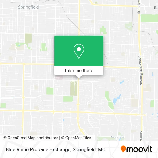 Blue Rhino Propane Exchange map
