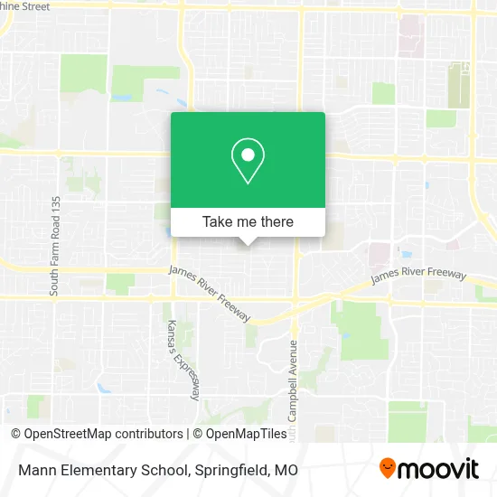 Mann Elementary School map