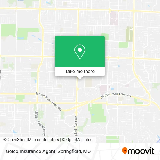 Geico Insurance Agent map