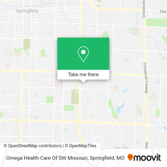 Omega Health Care Of SW Missouri map