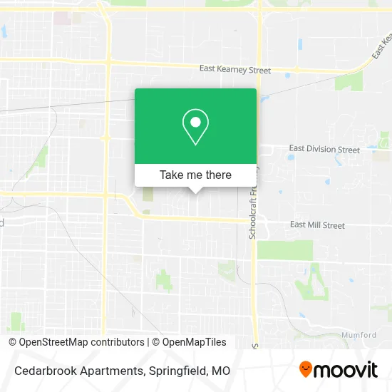 Cedarbrook Apartments map