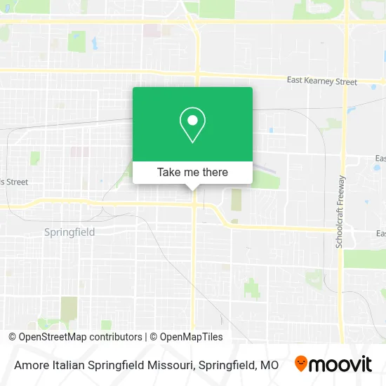 Amore Italian Springfield Missouri map