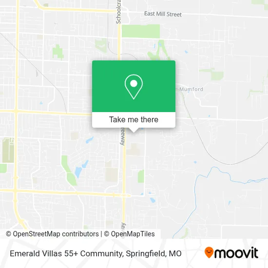Emerald Villas 55+ Community map