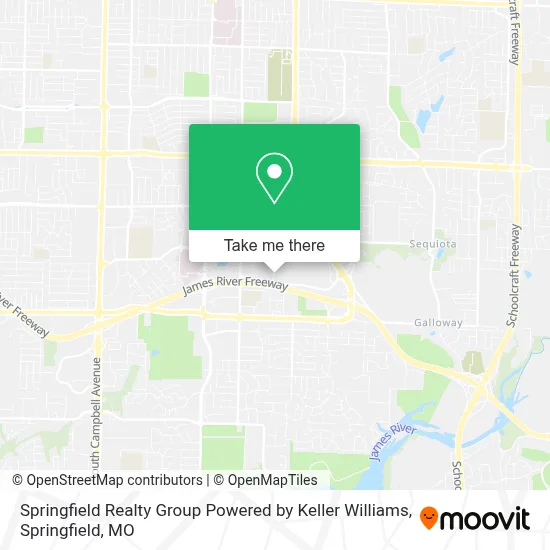 Springfield Realty Group Powered by Keller Williams map