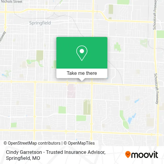 Cindy Garretson - Trusted Insurance Advisor map