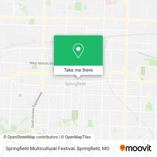 Mapa de Springfield Multicultural Festival