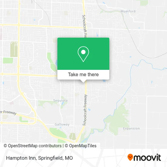 Hampton Inn map