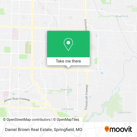 Daniel Brown Real Estate map