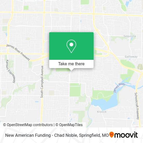 New American Funding - Chad Noble map