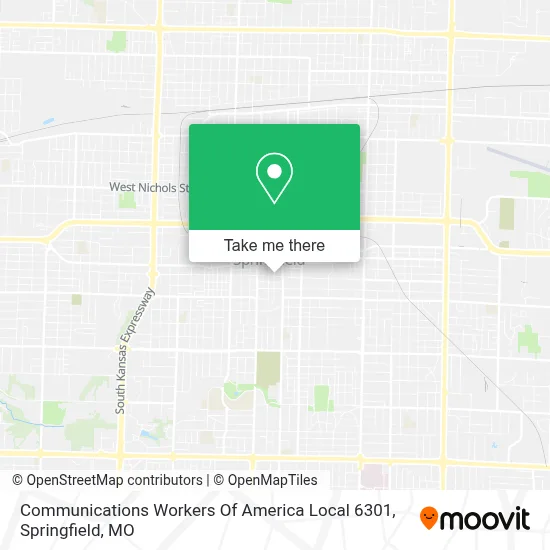Communications Workers Of America Local 6301 map