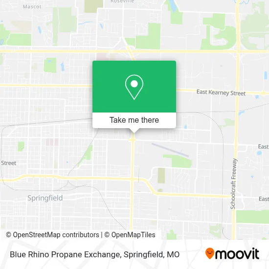 Blue Rhino Propane Exchange map