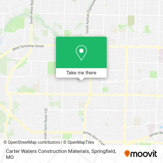 Carter Waters Construction Materials map