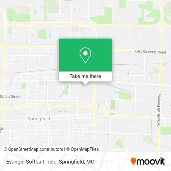 Evangel Softball Field map