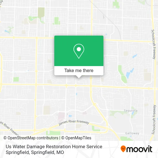 Us Water Damage Restoration Home Service Springfield map