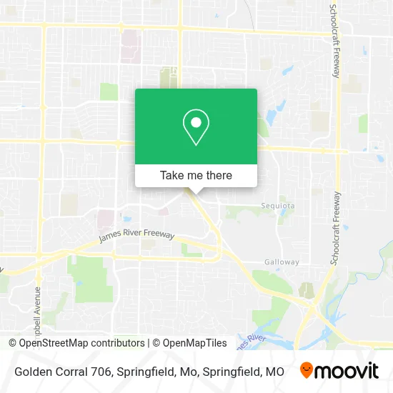 Golden Corral 706, Springfield, Mo map