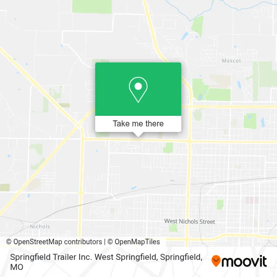 Mapa de Springfield Trailer Inc. West Springfield