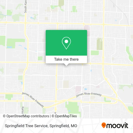 Mapa de Springfield Tree Service