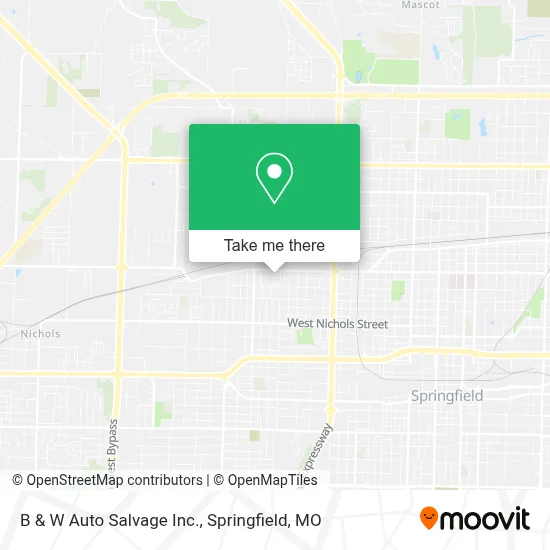 B & W Auto Salvage Inc. map