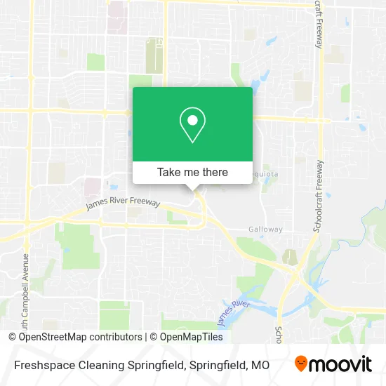 Mapa de Freshspace Cleaning Springfield