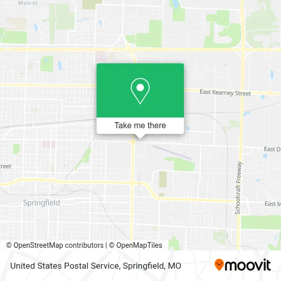United States Postal Service map