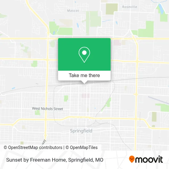 Sunset by Freeman Home map