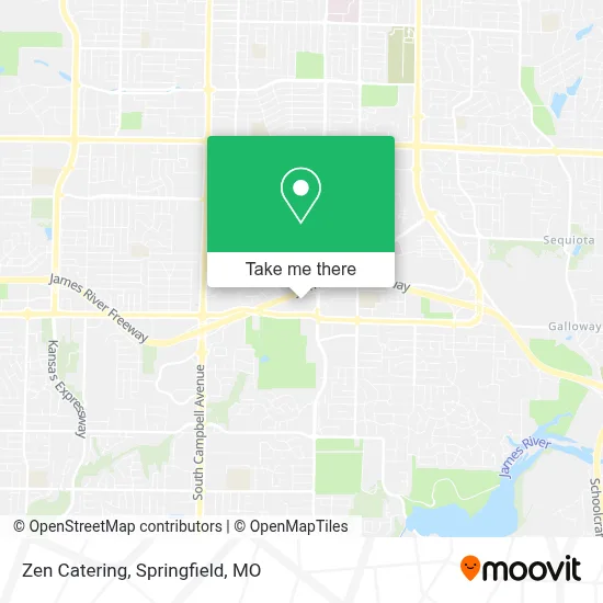 Zen Catering map