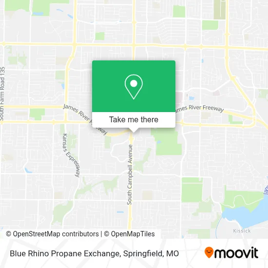 Blue Rhino Propane Exchange map