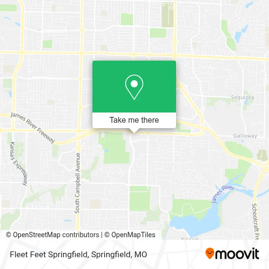 Mapa de Fleet Feet Springfield