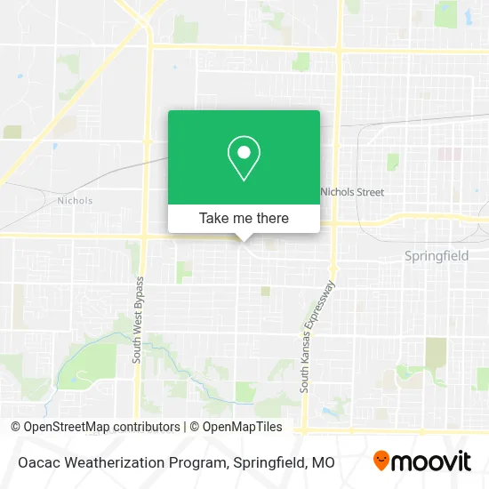 Mapa de Oacac Weatherization Program