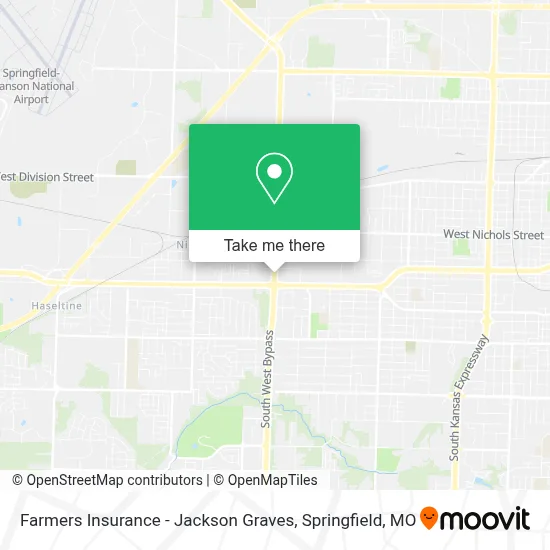 Farmers Insurance - Jackson Graves map