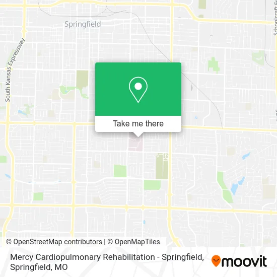 Mercy Cardiopulmonary Rehabilitation - Springfield map