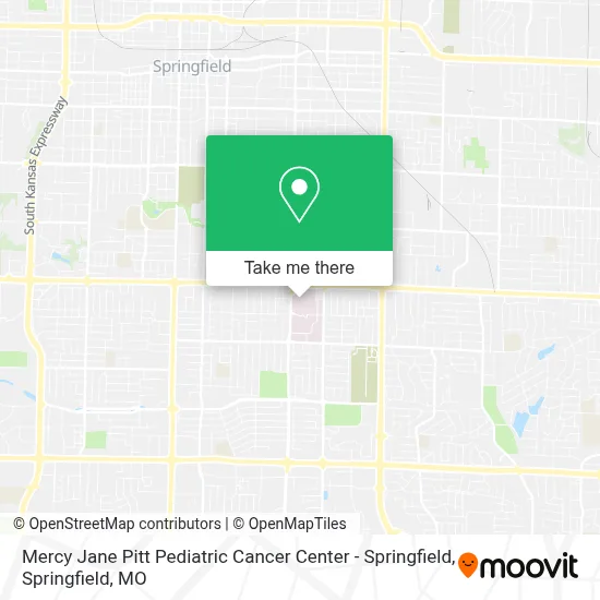 Mercy Jane Pitt Pediatric Cancer Center - Springfield map