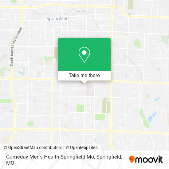 Gameday Men's Health Springfield Mo map