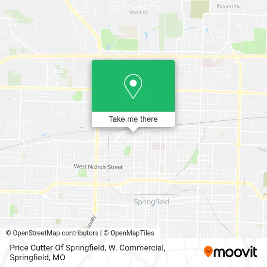 Mapa de Price Cutter Of Springfield, W. Commercial