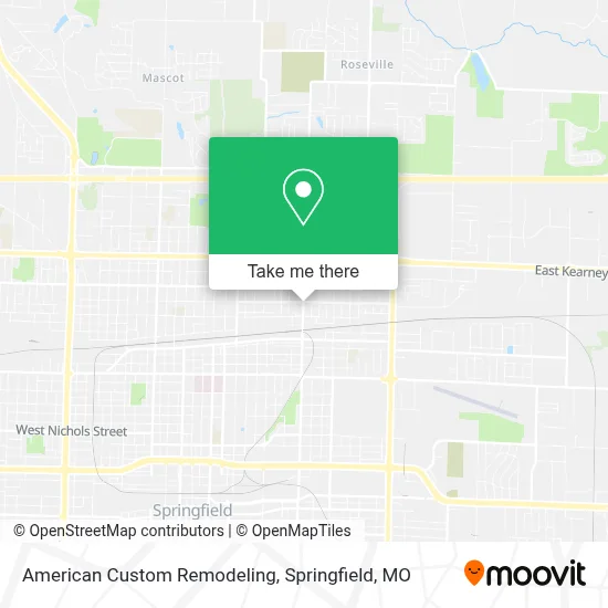 American Custom Remodeling map