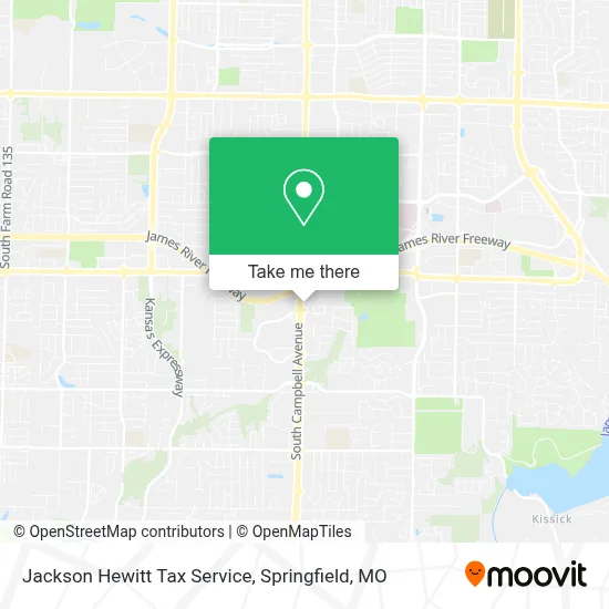 Jackson Hewitt Tax Service map