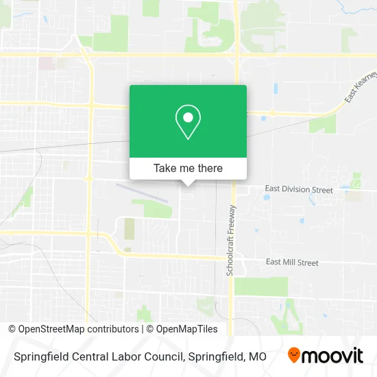 Springfield Central Labor Council map