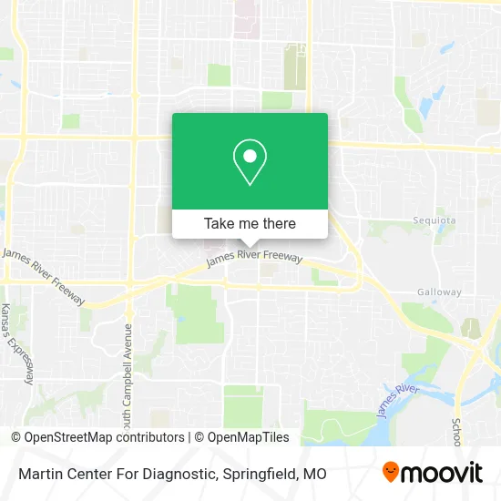Martin Center For Diagnostic map