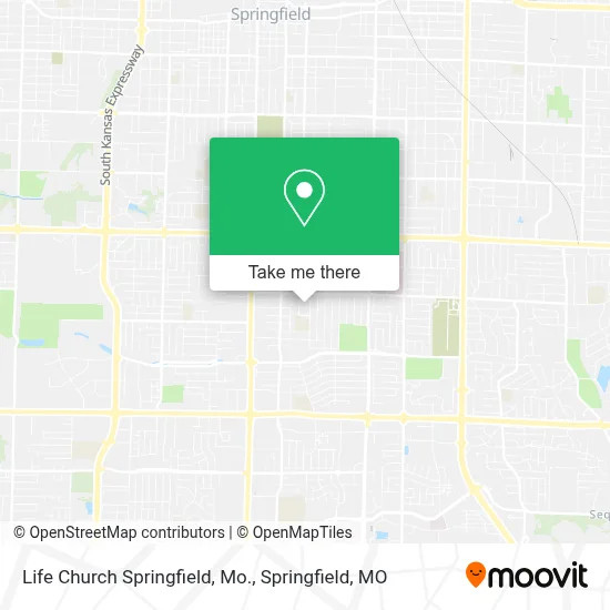 Life Church Springfield, Mo. map