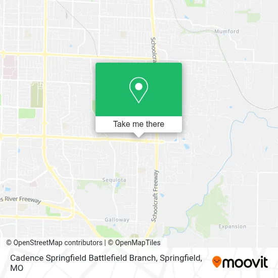 Cadence Springfield Battlefield Branch map