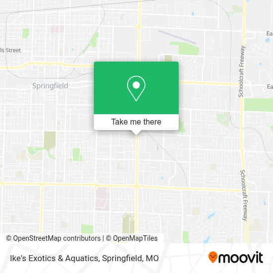 Ike's Exotics & Aquatics map