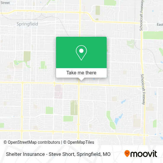 Shelter Insurance - Steve Short map