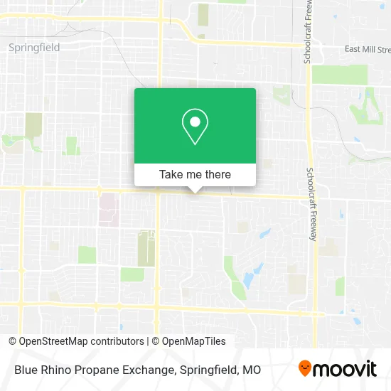 Blue Rhino Propane Exchange map