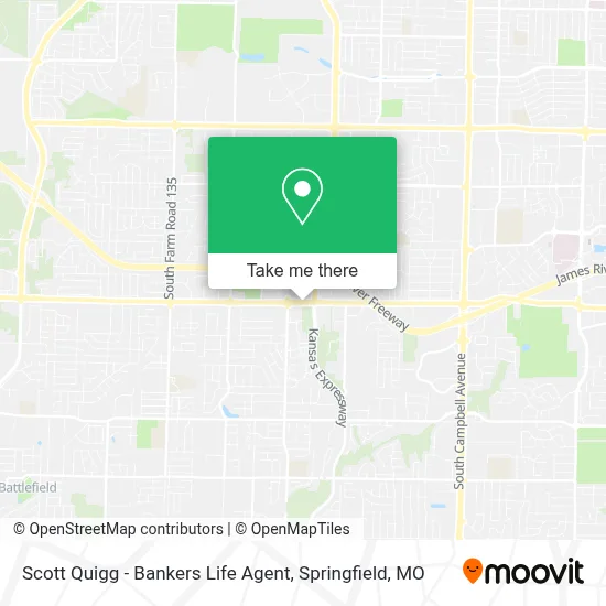 Scott Quigg - Bankers Life Agent map