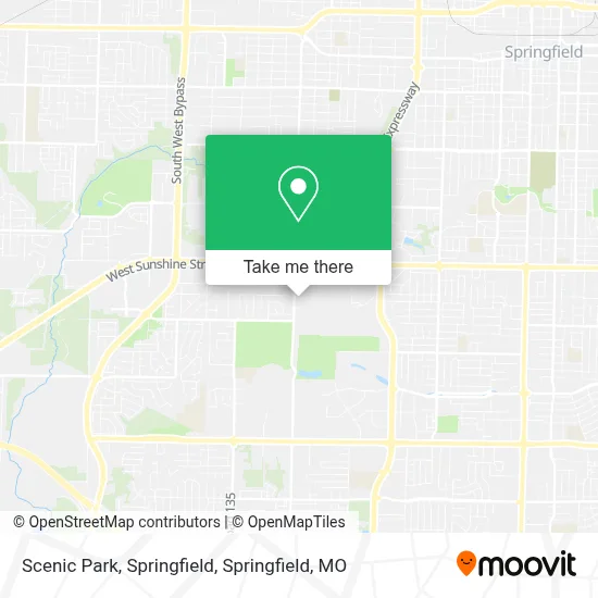 Scenic Park, Springfield map